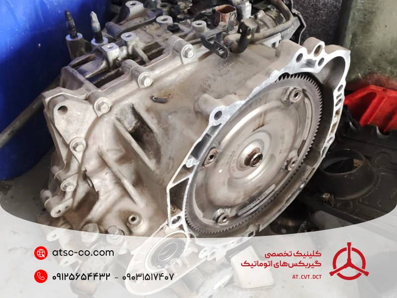 تعویض کاسه نمد ته میل لنگ گیربکس کیا